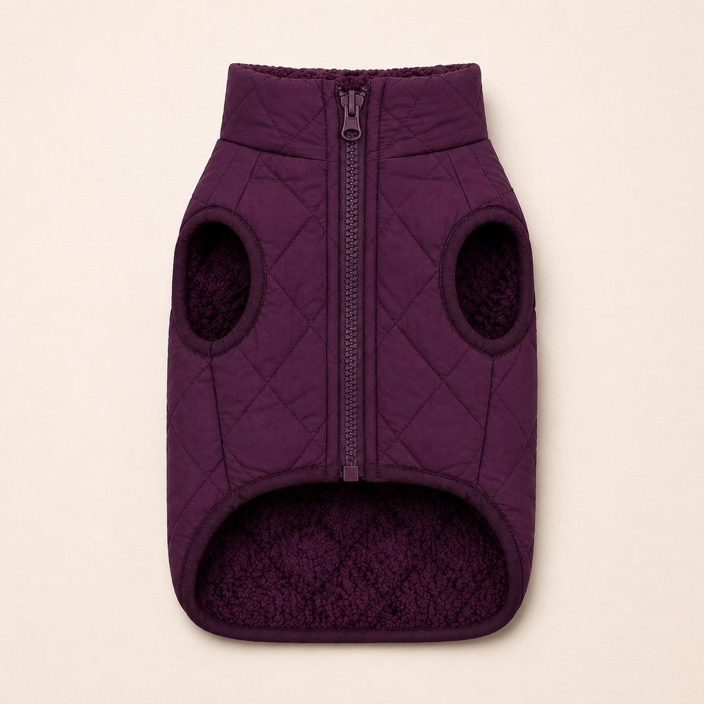 Chaleco Ciruela Quilted